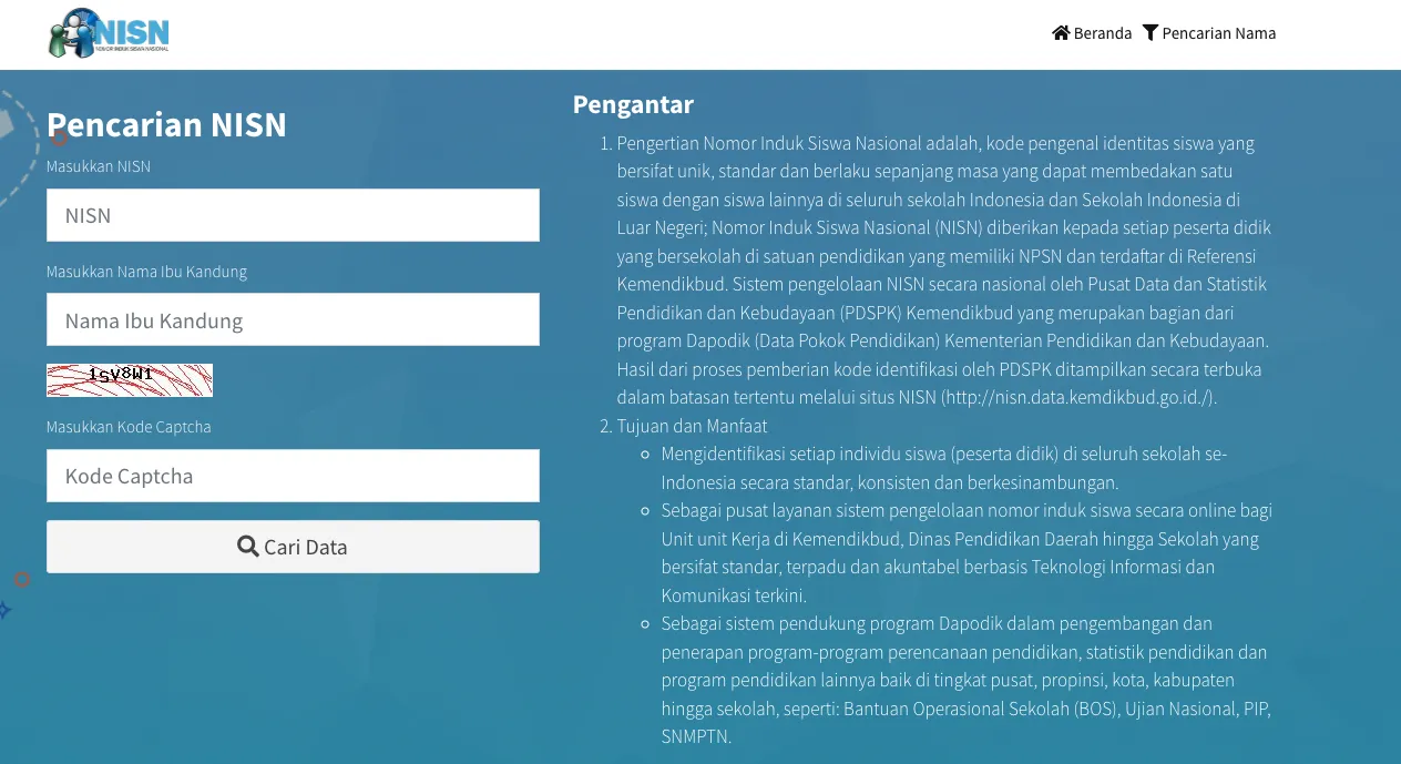 Cara Cek Data Siswa Lewat NISN